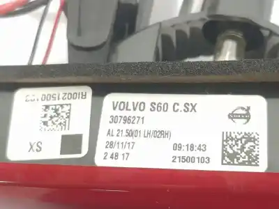 Second-hand car spare part interior left tailgate light for volvo s60 lim. 2.0 d oem iam references 30796271  30796271