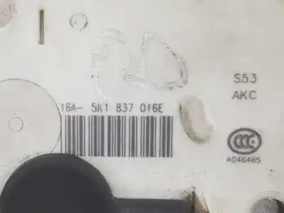 Автозапчасти б/у замок передней правой двери за seat leon (5f1) 1.6 tdi ссылки oem iam 5k1837016e  5k1837016j