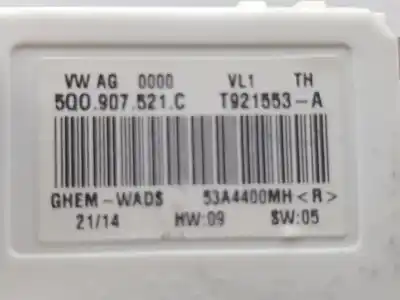 Автозапчасти б/у сопротивление нагреву за seat leon (5f1) 1.6 tdi ссылки oem iam 5q0907521c  5q0907521c