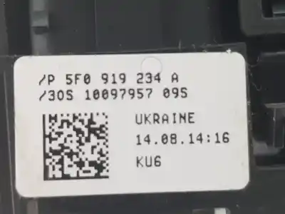 Автозапчасти б/у выключатель за seat leon (5f1) 1.6 tdi ссылки oem iam 5f0919234a  5f0919234a
