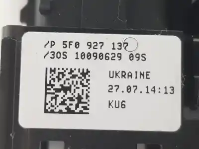 Second-hand car spare part switch for seat leon (5f1) 1.6 tdi oem iam references 5f0927137  5f0927137