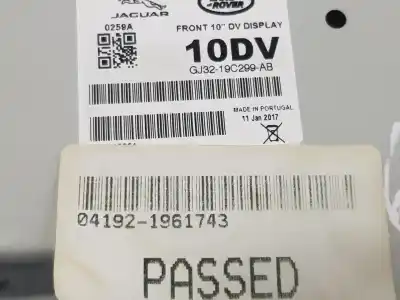 Pièce détachée automobile d'occasion écran multifonctions pour land rover discovery v van (l462) 2.0 td4 4x4 références oem iam gj3219c299ab  gj3219c299ab
