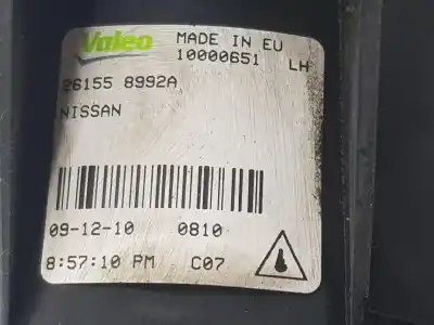 Автозапчастина б/у ліва протитутмана для nissan qashqai / qashqai +2 i (j10, nj10, jj10e) 1.5 dci посилання на oem iam 261558992a  261558992a Автозапчастина б/у ліва протитутмана для nissan qashqai / qashqai +2 i (j10, nj10, jj10e) 1.5 dci посилання на oem iam 261558992a  261558992a