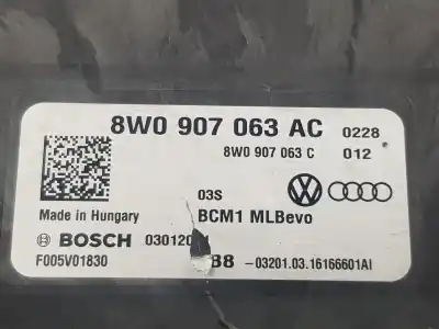 Автозапчастина б/у електронний модуль для audi a4 b9 avant (8w5, 8wd) 3.0 tdi посилання на oem iam 8w0907063ac  8w0907063ac