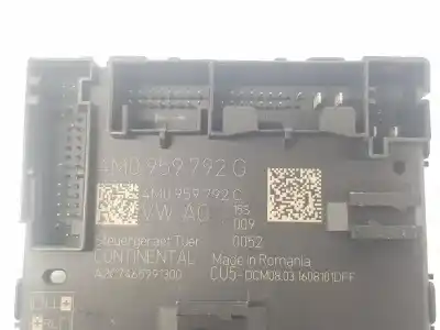 Автозапчастина б/у електронний модуль для audi a4 b9 avant (8w5, 8wd) 3.0 tdi посилання на oem iam 4m0959792g  4m0959792g