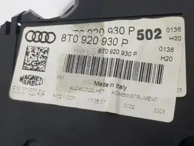 Peça sobressalente para automóvel em segunda mão quadrante por audi a5 coupe 3.0 v6 24v tdi referências oem iam 8t0920930p  8t0920930p