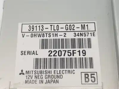 Second-hand car spare part electronic module for honda accord viii (cu) 2.2 i-dtec (cu3) oem iam references 39113tl0g02  39113tl0g02