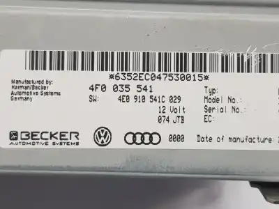 Автозапчасти б/у gps-навигационная система за audi a6 c6 (4f2) 3.2 fsi ссылки oem iam 4f0035541 Автозапчасти б/у gps-навигационная система за audi a6 c6 (4f2) 3.2 fsi ссылки oem iam 4f0035541
