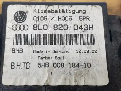 Автозапчасти б/у климат-контроль за audi s3 (8l) 1.8 t (165kw) 224 cv / 165 kw ссылки oem iam 8l0820043h  8l0820043h