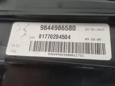 Автозапчасти б/у правый задний фонарь за ds ds 3 / ds 3 crossback (ur_, uc_, uj_) 1.2 puretech 130 ссылки oem iam 9844986580  9844986580