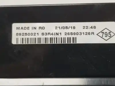 Автозапчастина б/у центральний задній ламп для renault twingo iii 1.0 sce посилання на oem iam 265903126r  265903126r