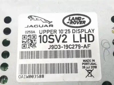 Second-hand car spare part multifunction display for jaguar ipace el oem iam references t4k4206  t4k4206