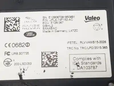 Second-hand car spare part electronic module for jaguar ipace el oem iam references jpla14f152ac  jpla14f152ac