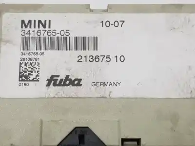 Second-hand car spare part electronic module for mini mini (r56) 1.6 16v cat oem iam references 65203416765  65203416765