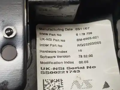 Peça sobressalente para automóvel em segunda mão quadrante por mini mini (r56) 1.6 16v cat referências oem iam 62109325809  62109325809
