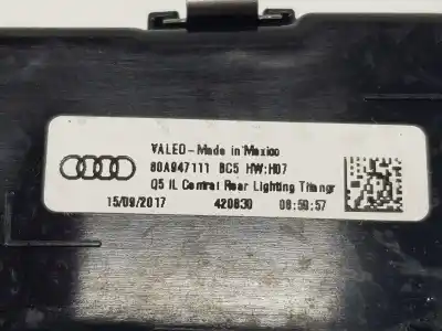 Автозапчастина б/у внутрішне світло для audi q5 2.0 tdi посилання на oem iam 80a947111  80a947111