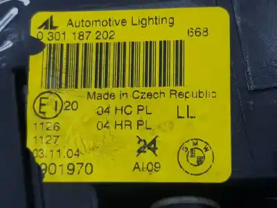 Second-hand car spare part right headlight for bmw 3 compact (e46) 320 td oem iam references 63126901970  63126901970