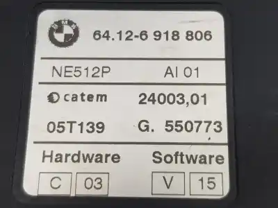 Second-hand car spare part full normal heating for bmw x3 (e83) 2.0 d oem iam references 64126918806  64126918806