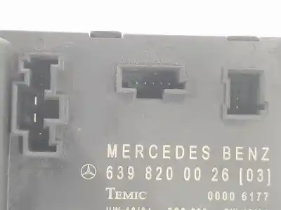 Peça sobressalente para automóvel em segunda mão módulo eletrônico por clase c vito basic, combi 2.1 cdi referências oem iam a6398200026  a6398200026