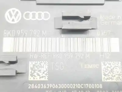 Автозапчастина б/у електронний модуль для audi a4 b8 avant (8k5) 2.0 tdi посилання на oem iam 8k0959792m
