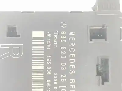 Tweedehands auto-onderdeel elektronische module voor clase c vito basic, combi 2.1 cdi oem iam-referenties a6398200326  a6398200326