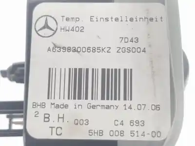 Gebrauchtes Autoersatzteil klimakontrolle zum clase c vito basic, combi 2.1 cdi oem-iam-referenzen a6398300685  a6398300685