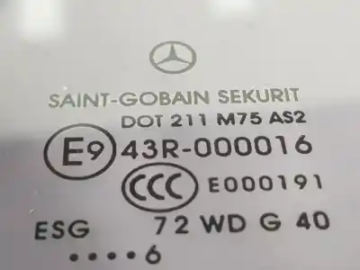 Gebrauchtes Autoersatzteil schutzglas hinten links zum clase c vito basic, combi 2.1 cdi oem-iam-referenzen a6396721413