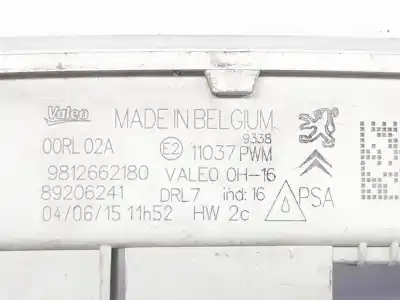 Second-hand car spare part right headlight for peugeot 308 sw ii (lc_, lj_, lr_, lx_, l4_) 1.6 bluehdi 100 oem iam references 9812662180  9812662180