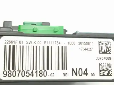 Second-hand car spare part fuse box unit for peugeot 308 sw ii (lc_, lj_, lr_, lx_, l4_) 1.6 bluehdi 100 oem iam references 9807054180  9807054180