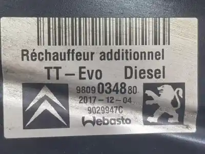 Автозапчасти б/у отопительный двигатель за citroen jumpy spacetourer 2.0 blue-hdi fap ссылки oem iam 9809034880  9809034880