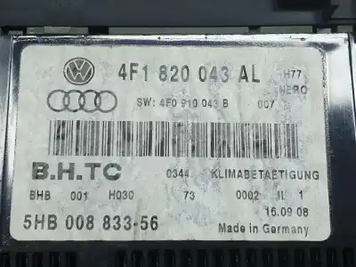 Автозапчастина б/у клімат-контроль для audi a6 c6 avant (4f5) 3.0 tdi quattro посилання на oem iam 4f1820043al  4f1820043al