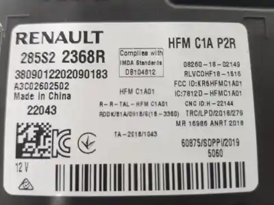 Second-hand car spare part electronic module for renault arkana 1.6 tce oem iam references 285s22368r  285s22368r