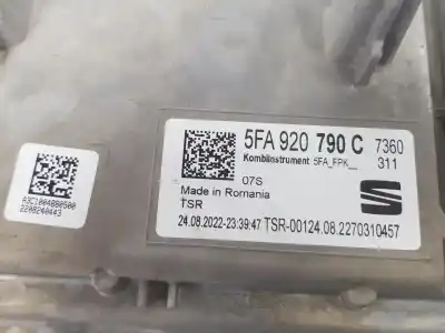 Second-hand car spare part dashboard for cupra leon 1.5 16v tsi act oem iam references 5fa920790c  5fa920790c