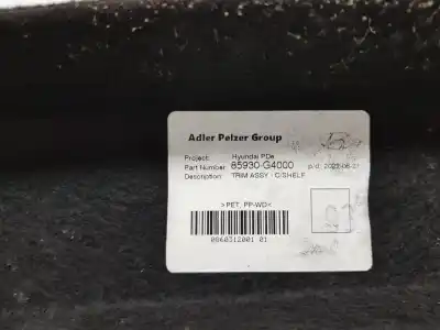 Peça sobressalente para automóvel em segunda mão chapeleira por hyundai i30 2.0 tgdi referências oem iam 85930g4000