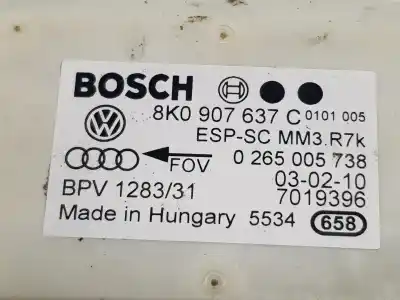 Pezzo di ricambio per auto di seconda mano modulo elettronico per audi a4 berlina 2.0 16v tdi clean diesel riferimenti oem iam 8k0907637c  8k0907637c