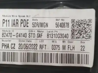 Автозапчасти б/у регулятор стекла переднего левого за hyundai i30 (pde, pd, pden) 1.5 ссылки oem iam 82471g4000  82471g4000