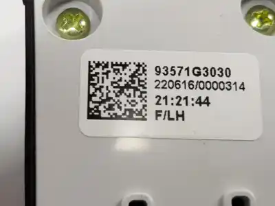 Second-hand car spare part left front power window switch for hyundai i30 (pde, pd, pden) 1.5 oem iam references 93571g3030  93571g3030