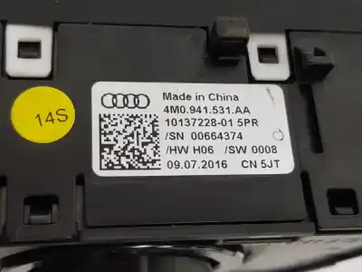 Автозапчастина б/у управління світлом для audi a4 b9 (8w2, 8wc) 40 tdi посилання на oem iam 4m0941531aa  4m0941531aa
