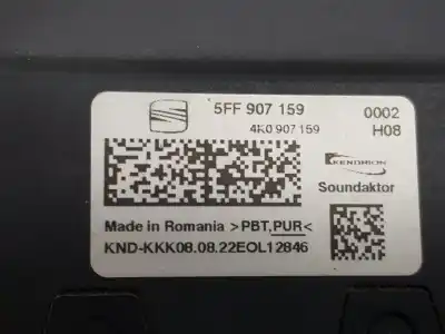 Автозапчастина б/у електронний модуль для cupra leon 1.4 tsi híbrido посилання на oem iam 5ff907159  5ff907159