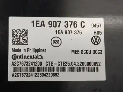 Second-hand car spare part electronic module for cupra leon 1.4 tsi híbrido oem iam references 1ea907376c  1ea907376c