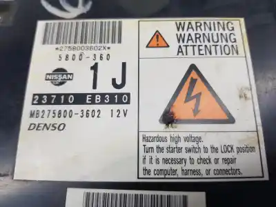 Second-hand car spare part ecu engine control for nissan navara pick-up (d40m) 2.5 dci diesel cat oem iam references 23710eb310