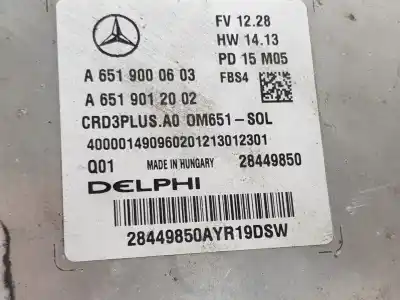 Автозапчасти б/у блок управления двигателем за mercedes-benz clase c (w205) familiar 2.1 cdi cat ссылки oem iam a6519000603  a6519000603