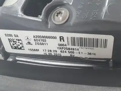 Автозапчасти б/у внутренний правый задний фонарь за mercedes-benz clase c (w205) familiar 2.1 cdi cat ссылки oem iam a2059066000  a2059066000
