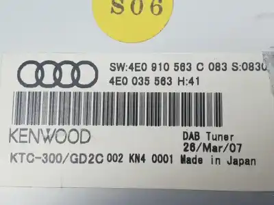 Автозапчасти б/у электронный модуль за audi q7 (4l) 4.2 v8 32v tdi biturbo 326 cv / 240 kw ссылки oem iam 4e0910563c  4e0910563c
