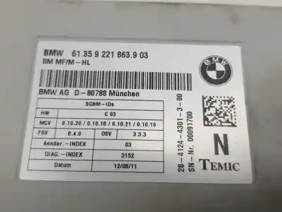 Автозапчасти б/у электронный модуль за bmw x5 (e70) xdrive 50 i ссылки oem iam 61359221863  61359221863