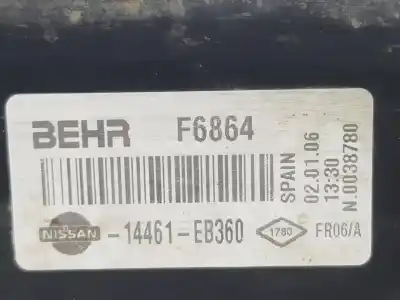 Автозапчасти б/у интеркулер за nissan navara pick-up (d40m) 2.5 dci diesel cat ссылки oem iam 14461eb360  14461eb360