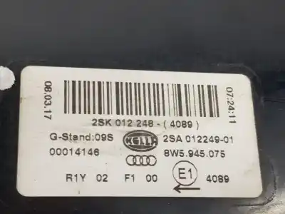 Автозапчастина б/у внутрішній лівий задній ліхар для audi a4 b9 (8w2, 8wc) 40 tdi посилання на oem iam 8w5945075  8w5945075