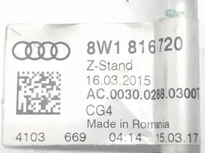 Автозапчастина б/у труби кондиціонації для audi a4 b9 (8w2, 8wc) 40 tdi посилання на oem iam 8w1816720  8w1816720