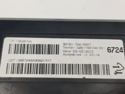 Peça sobressalente para automóvel em segunda mão módulo eletrônico por opel mokka / mokka x (j13) 1.7 cdti (_76) referências oem iam 13586724  13586724
