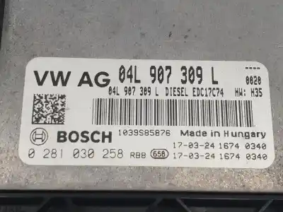 Автозапчасти б/у блок управления двигателем за audi a4 b9 (8w2, 8wc) 40 tdi ссылки oem iam 04l907309l  04l907309l
